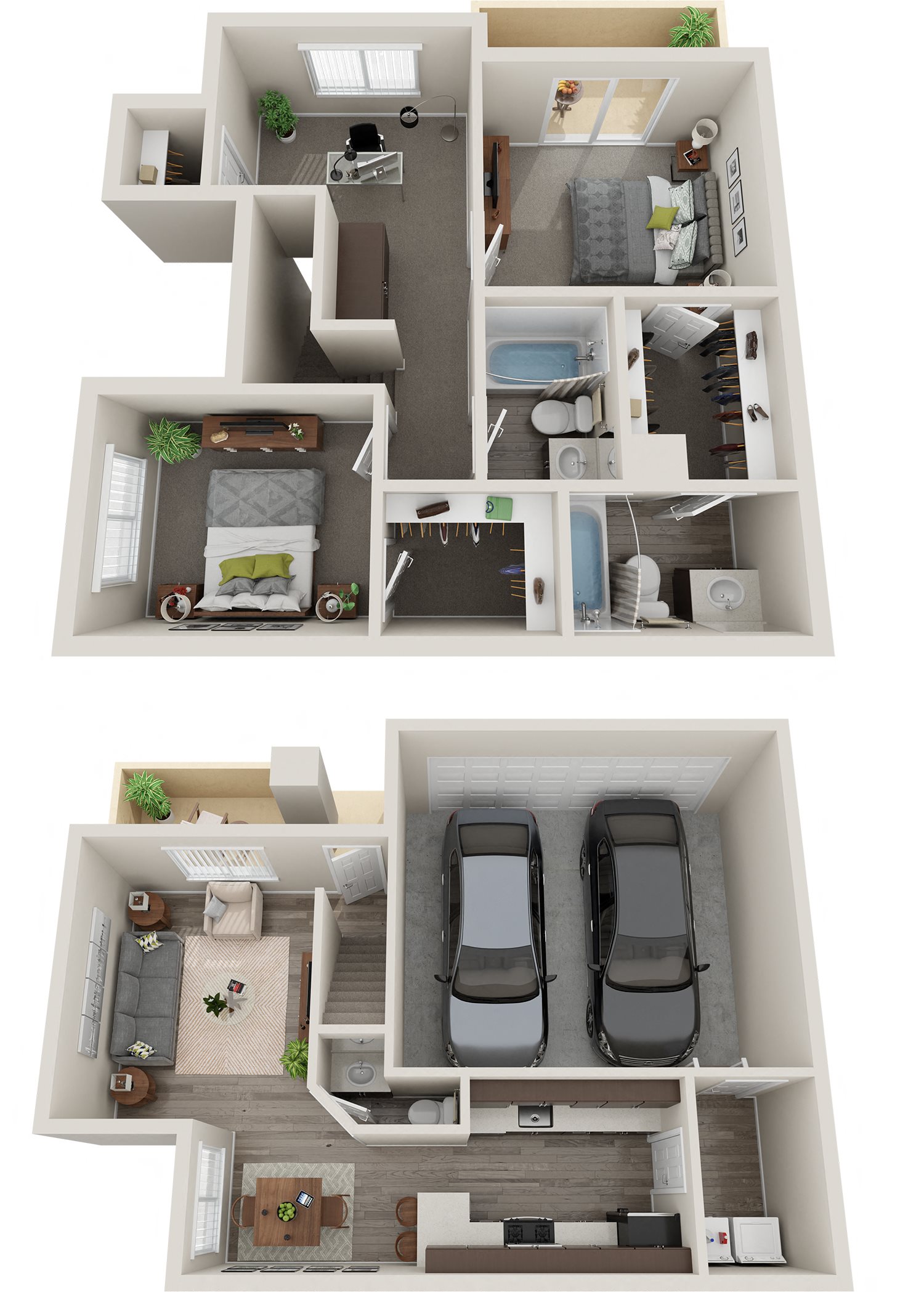 2 Bed 2.5 Bath Loft A Floor Plan 2 Bed 2.5 Bath Loft A Floor Plan